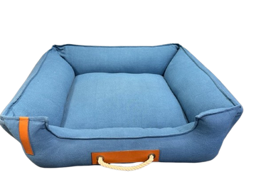 Canes Venatici Solid Canvas Lounger Beds (Color May Vary)